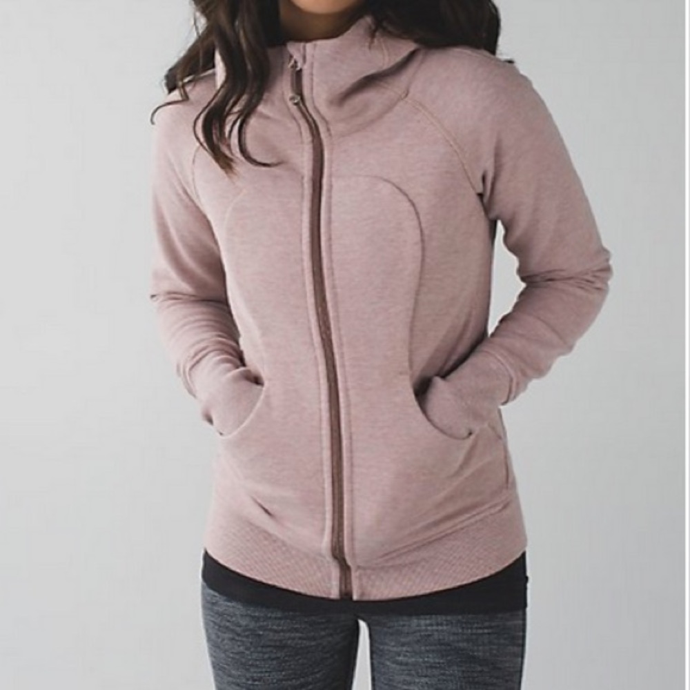Lululuemon Scuba Hoodie III in Heathered Bark Berry